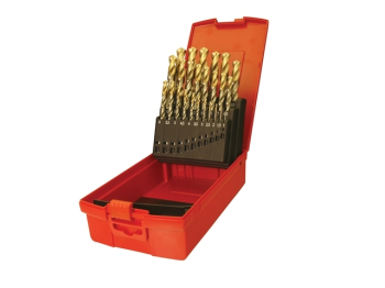 A095 Set 201 A002 HSS TiN Coat ed Jobber Drill Set of 19 1.0-