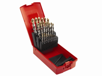 A095 Compact Set HSS TiN Drill Set of 19 1.0-10 x 0.5mm