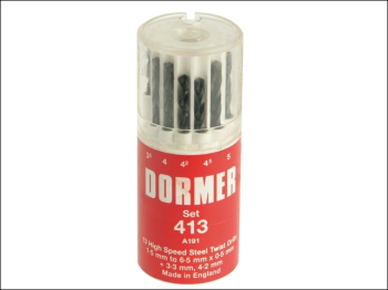A191 No.413 Metric HSS Drill Set of 13 1.5-6.5 x 0.5mm A191 No.413 Metric HSS Drill Set of 13 1.5-6.5 x 0.5mm