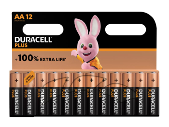 AA Cell Plus Power +100% Batteries (Pack 12)