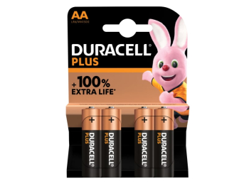 AA Cell Plus Power +100% Batteries (Pack 4)