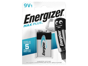 MAX PLUS 9V Alkaline Battery (Pack 1)