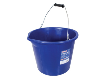 Builder's Industrial Bucket 14 litre (3 gallon) - Blue