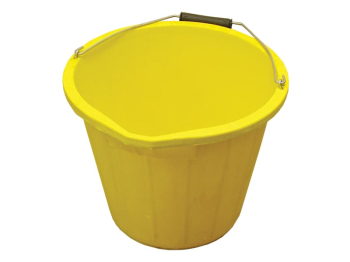 Heavy-Duty Bucket 14 litre (3 gallon) - Yellow