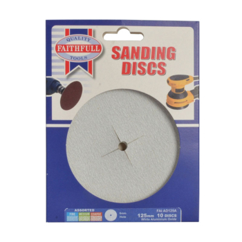 Paper Sanding Disc 6 x 125mm Fine (Pack 5)