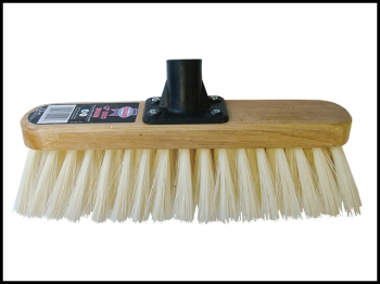 Soft Cream PVC Bristle Broom H ead 300mm (12in) Threaded Sock Soft Cream PVC Bristle Broom H ead 300mm (12in) Threaded Sock