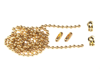 Brass Ball Chain Kit Polished Brass 1m