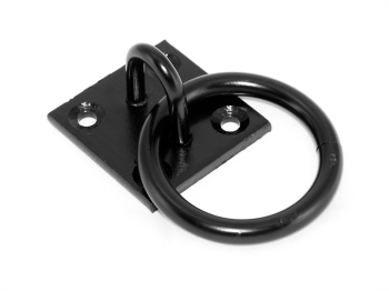 Ring On Plate - Black Japanned Ring On Plate - Black Japanned