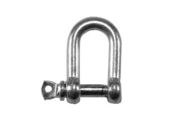 D-Shackle Zinc Plated 8mm (Pack 2)