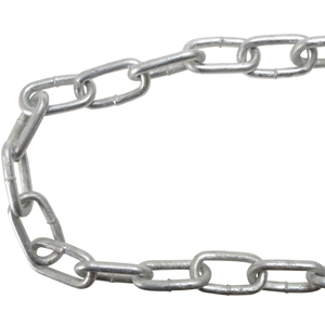Galvanised Chain Link 3mm x 30m Reel - Max. Load 80kg