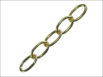 Oval Chain 1.8mm x 10m Polished Brass