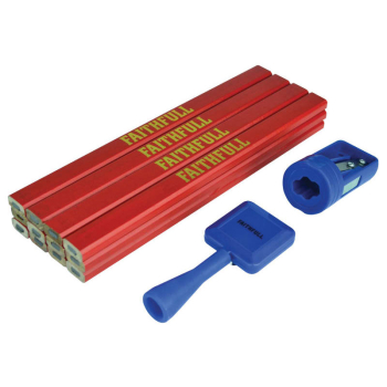 Carpenter's Pencil Kit Red / Medium (Pack 12)