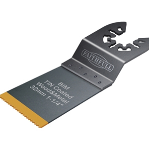 Multi-Functional Tool Bi-Metal Flush Cut TiN Coated Blade 32 Multi-Functional Tool Bi-Metal Flush Cut TiN Coated Blade 32