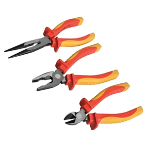 VDE Pliers Set with Pouch, 3 Piece