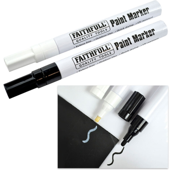 Paint Marker Pen Black & White (Pack 2)