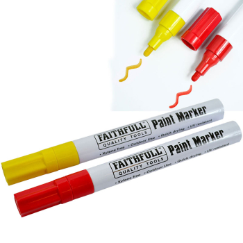 Paint Marker Pen Yellow & Red (Pack 2)