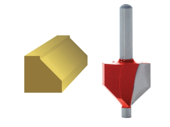Router Bit TCT 45° Chamfer 1/4in Shank Router Bit TCT 45° Chamfer 1/4in Shank