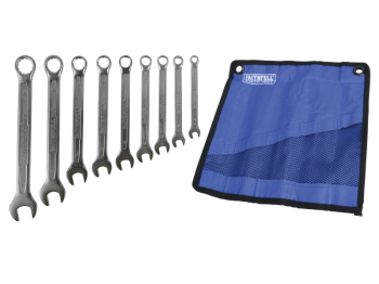 Combination Spanner Set with Roll, 9 Piece