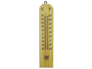 Wall Thermometer - Wood 260mm