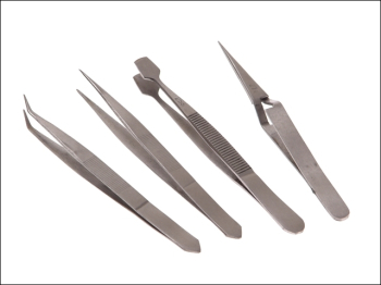 Tweezer Set, 4 Piece Tweezer Set, 4 Piece