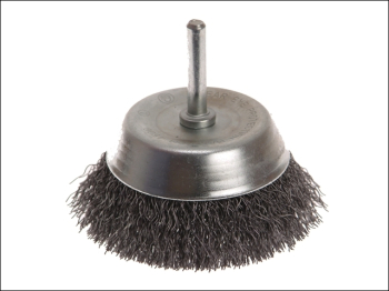 Wire Cup Brush 75mm x 6mm Shank, 0.30mm Wire