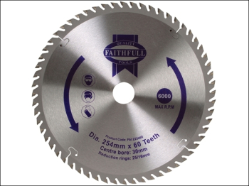 TCT Circular Saw Blade 254 x 30mm x 60T POS TCT Circular Saw Blade 254 x 30mm x 60T POS