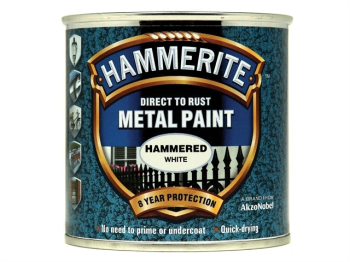 Direct to Rust Hammered Finish Metal Paint White 250ml