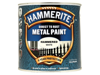 Direct to Rust Hammered Finish Metal Paint White 2.5 Litre