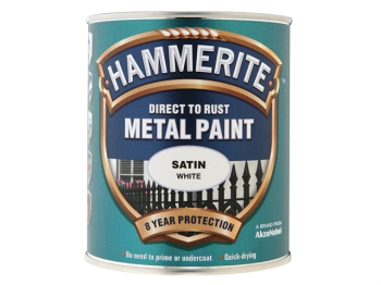 Direct to Rust Satin Finish Metal Paint White 750ml