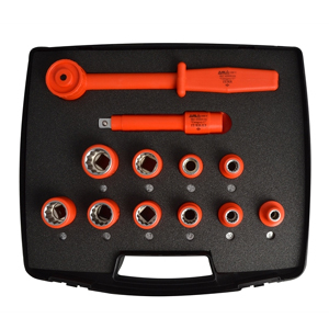 Insulated Socket Set of 12 1/2in Drive