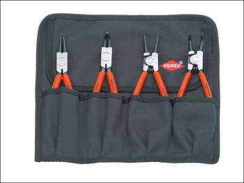 Circlip Pliers Set in Roll, 4 Piece