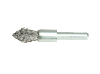 Pointed End Brush with Shank 23/68 x 25mm, 0.30 Steel Wire
