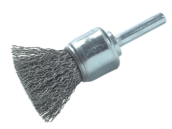DIY End Brush with Shank 25mm, 0.30 Steel Wire