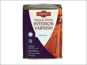 Natural Finish Interior Varnish Clear Satin 1 litre