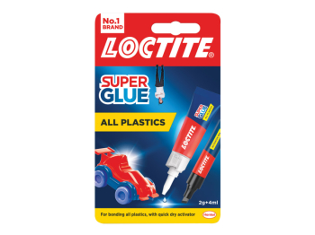 All Plastics Super Glue, Tube 4ml + Pen 2g
