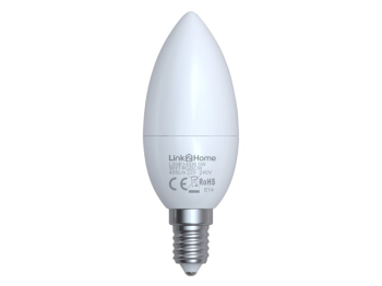 Wi-Fi LED SES (E14) Opal Candl e Dimmable Bulb, White + RGB 4