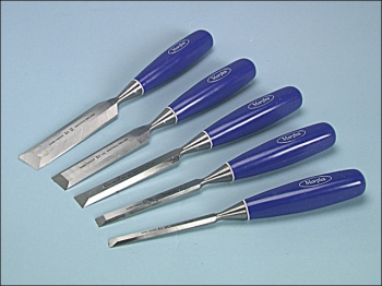 M444 Bevel Edge Chisel Blue Chip Handle Set, 5 Piece