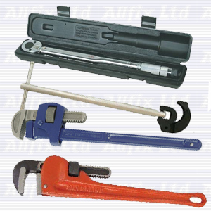 Steel Jaw Pipe Wrench 340mm Capacity 52mm