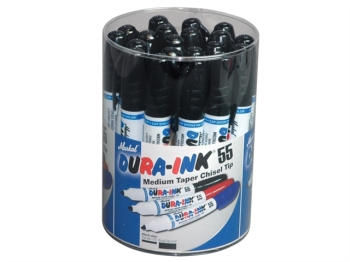 DURA-INK 55 Medium Taper Mark er Black (Tub 20)