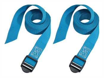Lashing Straps with Plastic Buckle 1.8m 2 Piece