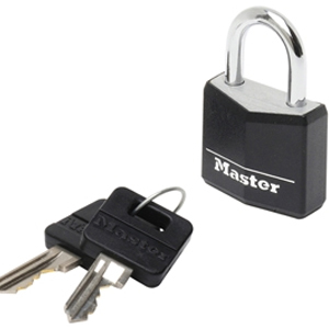 Aluminium Black Vinyl Cover 30 mm Padlock 4-Pin - Keyed Alike Aluminium Black Vinyl Cover 30 mm Padlock 4-Pin - Keyed Alike