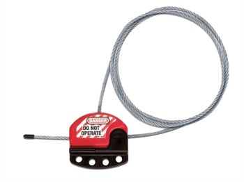 Four Padlock Lockout Hasp with Adjustable Cable 1.8m Four Padlock Lockout Hasp with Adjustable Cable 1.8m