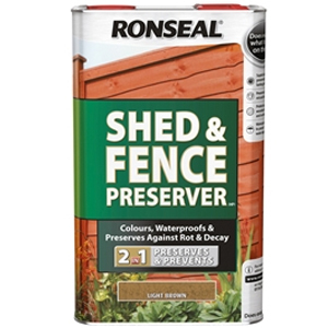 Shed & Fence Preserver Autumn Brown 5 litre
