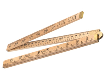 Wooden 4 Fold Rule 1m / 39in (Loose) Wooden 4 Fold Rule 1m / 39in (Loose)