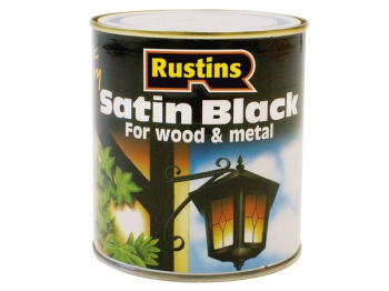 Satin Black Paint Quick Drying 1 Litre