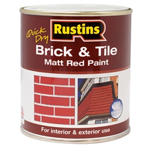 Quick Dry Brick & Tile Paint Matt Red 250ml