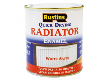Quick Dry Radiator Enamel Paint Satin White 250ml Quick Dry Radiator Enamel Paint Satin White 250ml