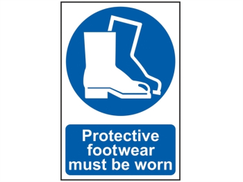 Protective Footwear Must Be Worn - PVC Sign 200 x 300mm