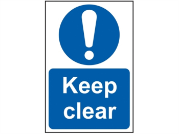 Keep Clear - PVC Sign 200 x 300mm