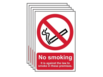 No Smoking In These Premises - PVC Sign 200 x 300mm (5 Pack) No Smoking In These Premises - PVC Sign 200 x 300mm (5 Pack)